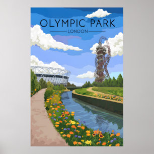 Affiche de voyage Parc olympique Londres