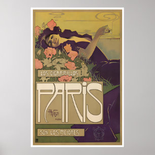 Affiche de voyage Paris décoration française impre
