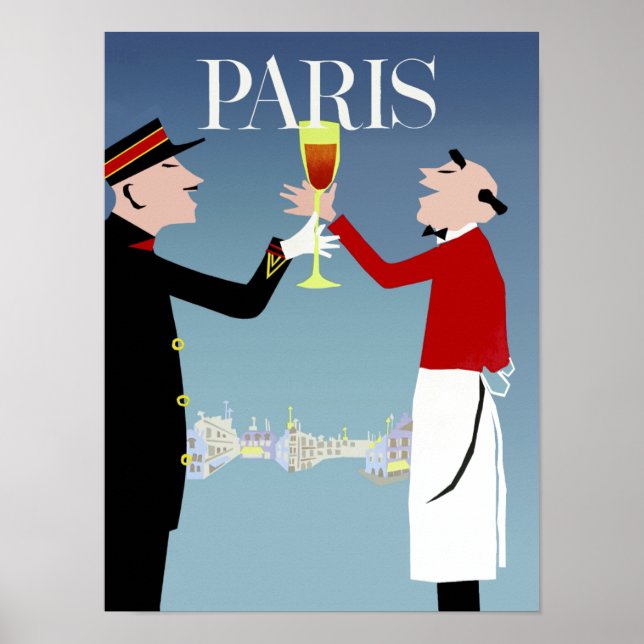 Affiche de voyage Paris, France (Devant)
