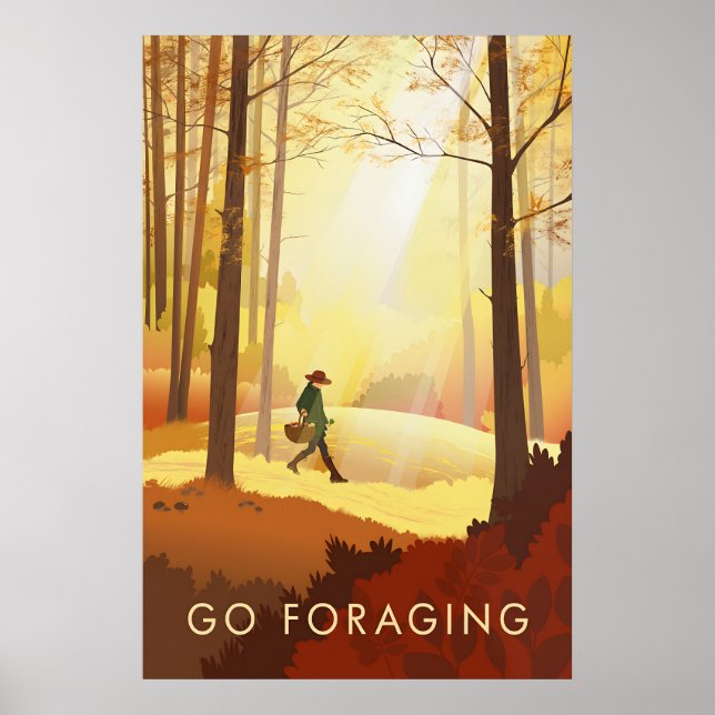 Affiche de voyage Partez fourrager (Devant)