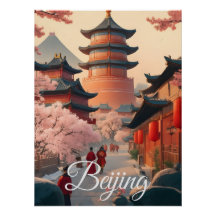 Affiche de voyage Pékin Chine