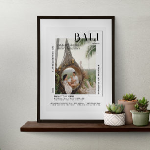 Affiche de voyage personnalisée   Cadeau de voyage