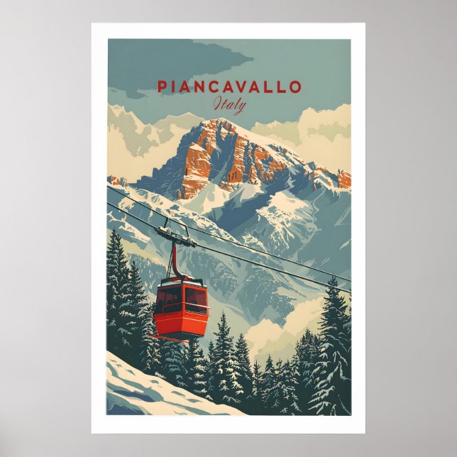 Affiche de voyage Piancavallo - Italie 1 (Devant)