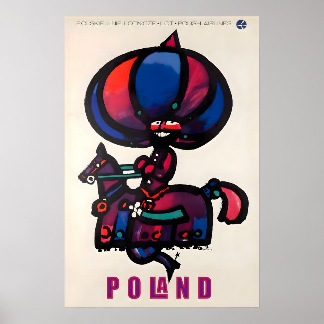 Affiche de voyage Pologne Impression d'art polonai (Devant)