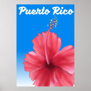 Affiche de voyage Porto Rico Flor de maga