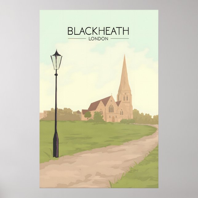 Affiche de voyage pour Blackheath Londres (Devant)