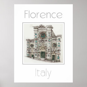 Affiche de voyage pour Florence Italie