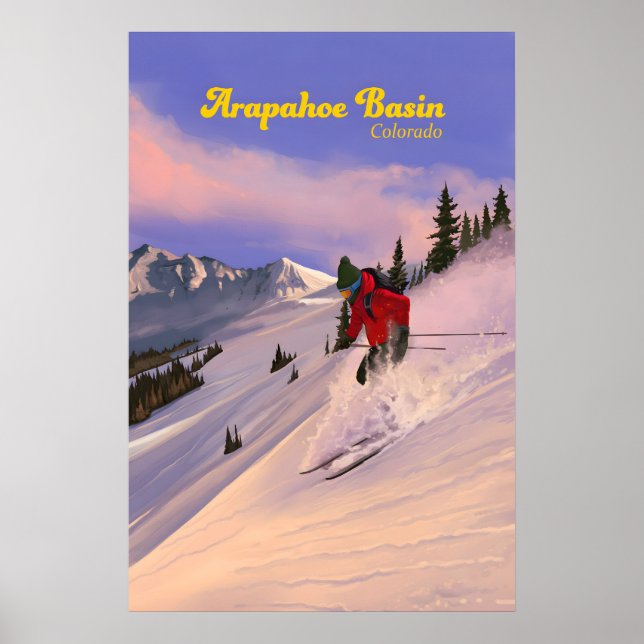 Affiche de voyage pour la station de ski Arapahoe  (Devant)