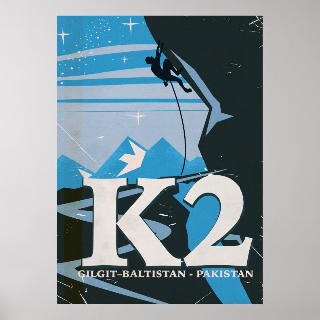 Affiche de voyage pour l'ascension de la montagne  (Devant)