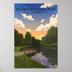 Affiche de voyage pour le parc Beckenham Place à L