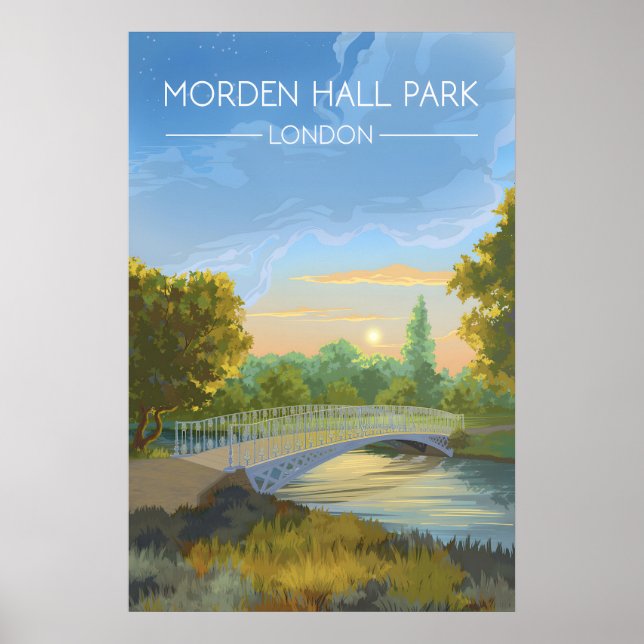 Affiche de voyage pour le parc Morden Hall à Londr (Devant)