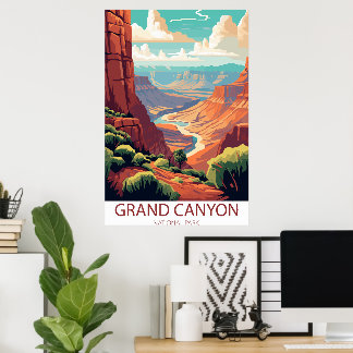 Affiche de voyage pour le parc national du Grand C