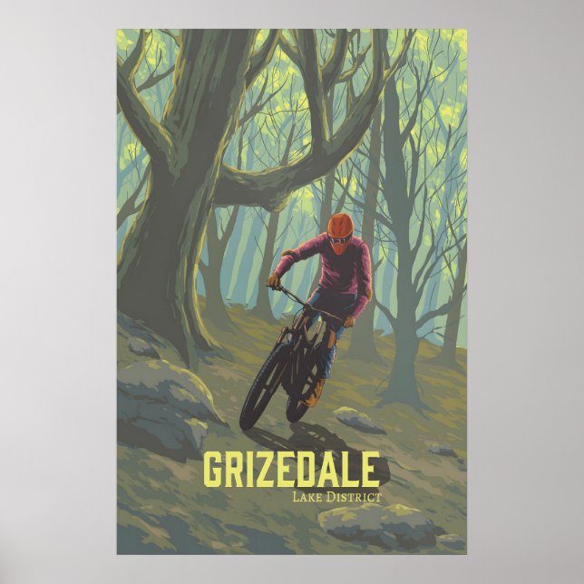Affiche de voyage pour le vélo tout terrain de Gri (Devant)