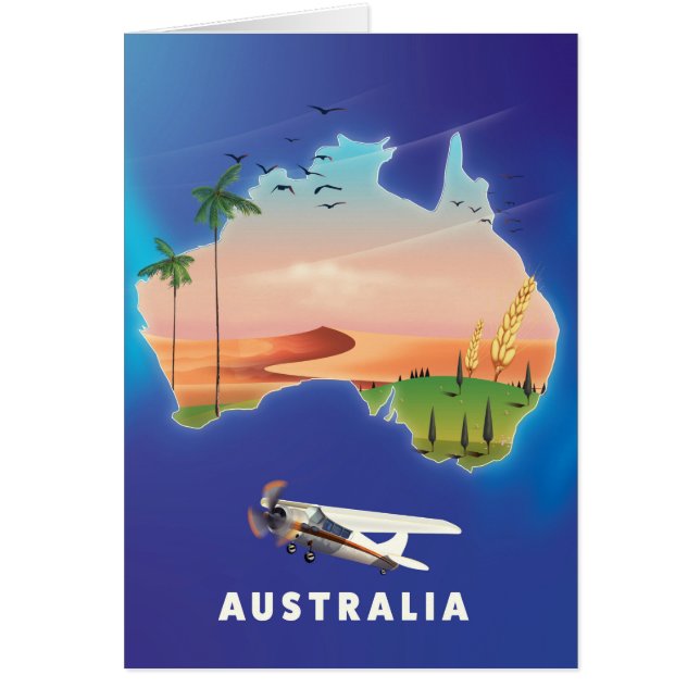 Affiche de voyage pour les vacances en Australie (Devant)