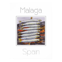 Affiche de voyage pour Malaga Espagne