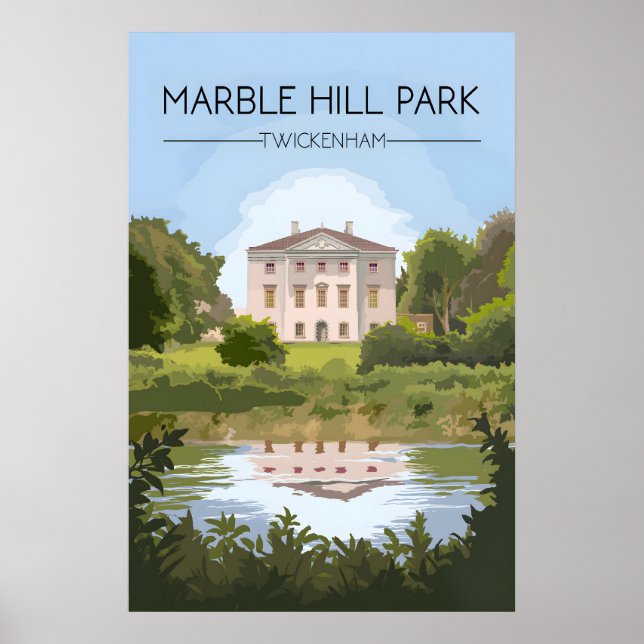 Affiche de voyage pour Marble Hill Park Twickenham (Devant)