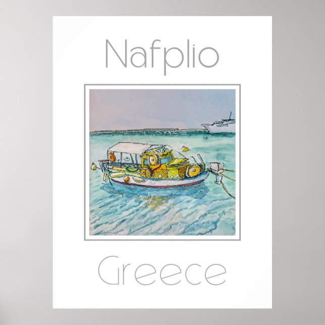 Affiche de voyage pour Nauplio Grèce (Devant)