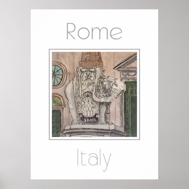 Affiche de voyage pour Rome Italie (Devant)