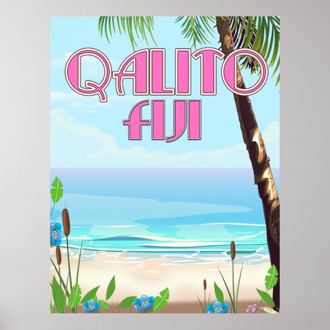 Affiche de voyage Qalito Fiji (Devant)