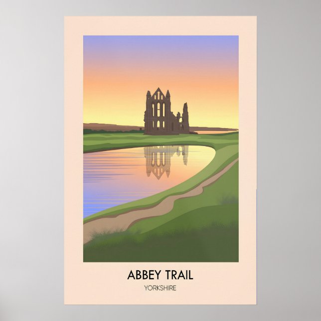 Affiche de voyage Randonnée sur le sentier d'Abbey (Devant)