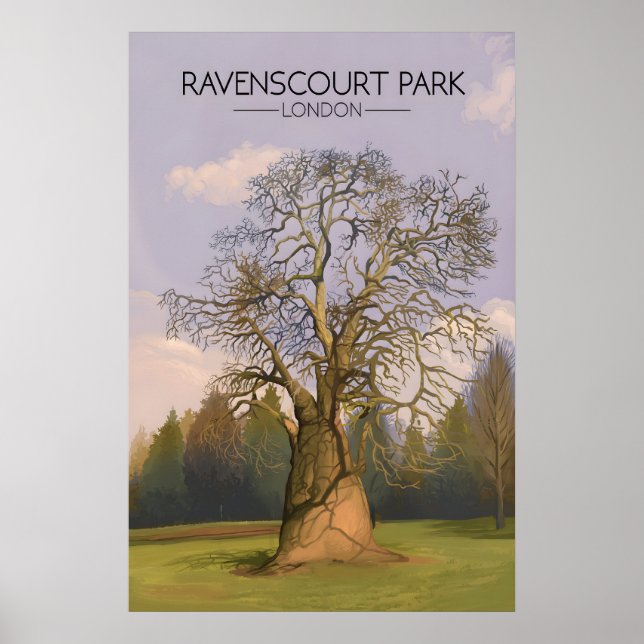 Affiche de voyage Ravenscourt Park Londres (Devant)
