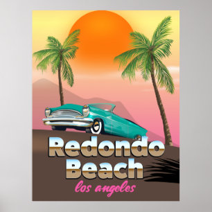 Affiche de voyage Redondo Beach LA