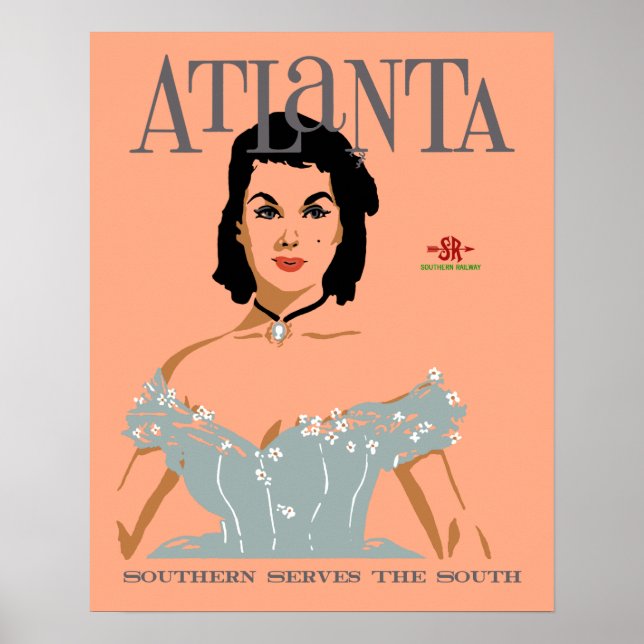 Affiche de voyage Retro Atlanta (Devant)