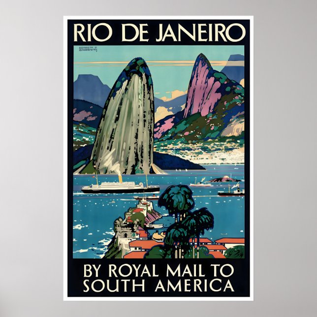 Affiche de voyage Rio De Janeiro Art Brésil Kennet (Devant)