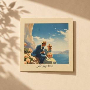 Affiche de voyage Romance Vintage French Riviera