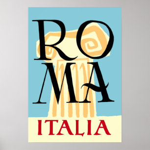 Affiche de voyage Rome, Italie