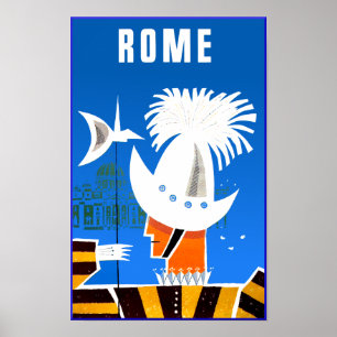 Affiche de voyage Rome, Italie