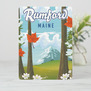 Affiche de voyage Rumford Maine