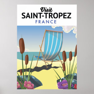 Affiche de voyage Saint-Tropez France