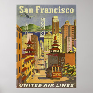 AFFICHE de voyage, San Francisco
