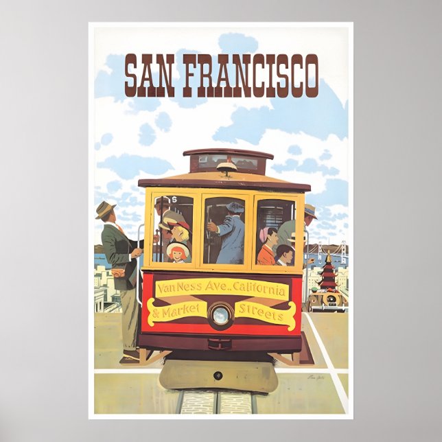Affiche de voyage San Francisco Californie (Devant)