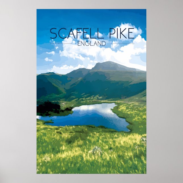 Affiche de voyage Scafell Pike (Devant)