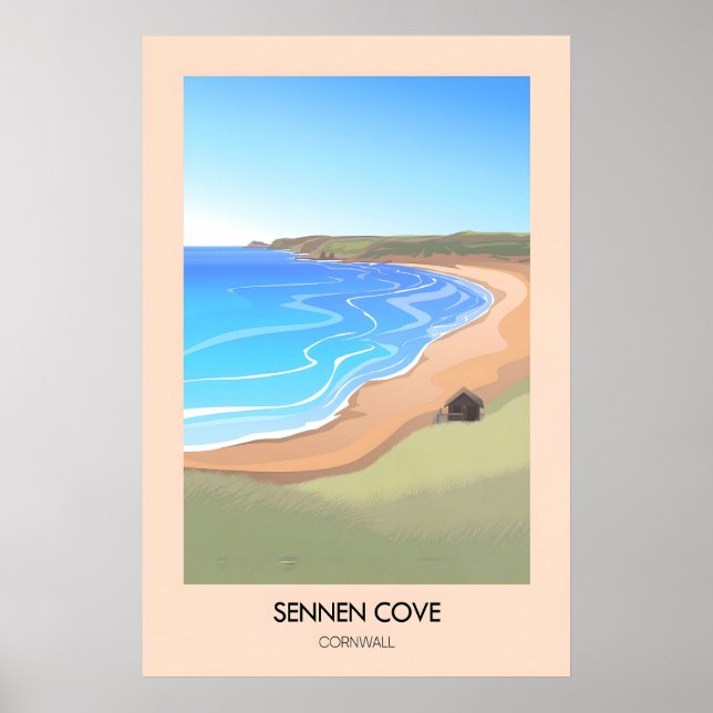 Affiche de voyage Sennen Cove Cornwall (Devant)