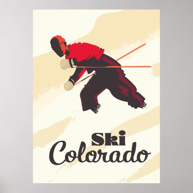 Affiche de voyage Ski Colorado (Devant)
