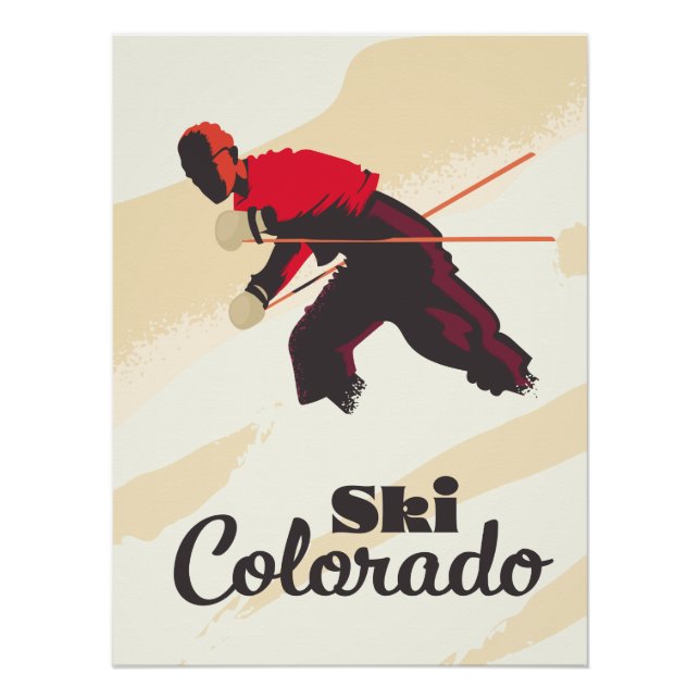 Affiche de voyage Ski Colorado (Devant)