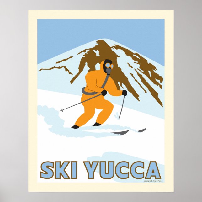 Affiche de voyage Ski Yucca (Devant)