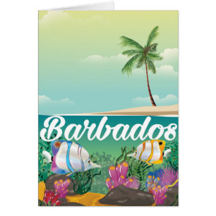 Affiche de voyage sous-marin de la Barbade
