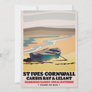 Affiche de voyage St Ives Cornwall