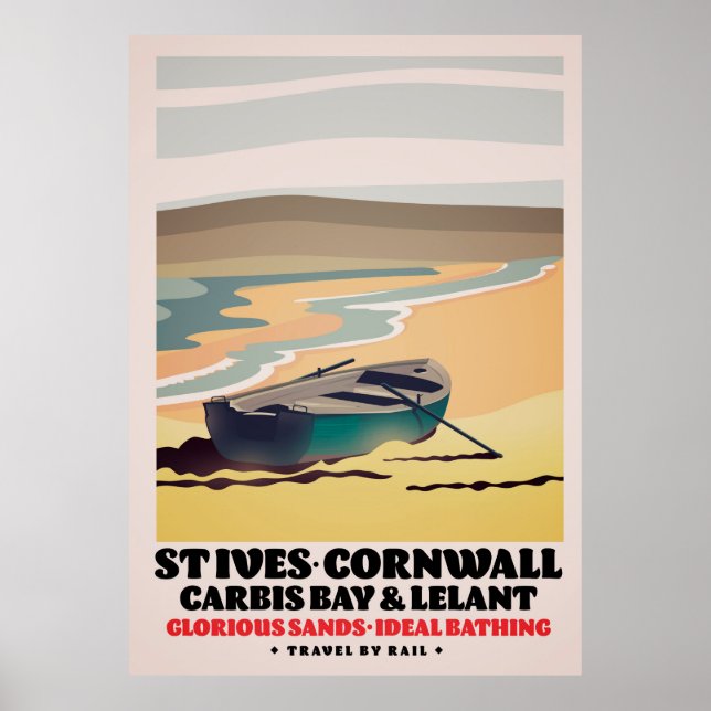 Affiche de voyage St Ives Cornwall (Devant)
