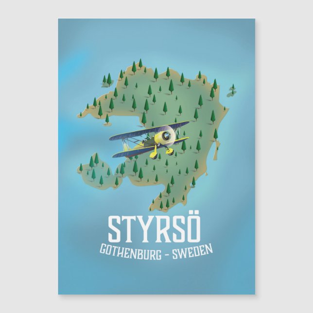 Affiche de voyage Styrsö, Suède. (Devant)