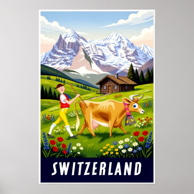 Affiche de voyage Suisse (Devant)