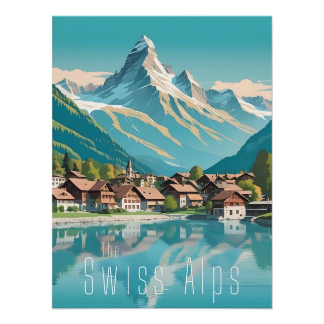 Affiche de voyage Suisse Alpes suisses Matterhorn (Devant)