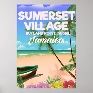 Affiche de voyage Sumerset Village Jamaïque