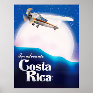 Affiche de voyage sur la lune d'aventure au Costa
