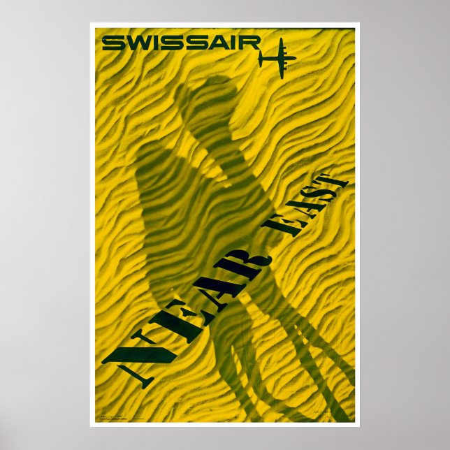 Affiche de voyage Swissair Proche-Orient Impressio (Devant)