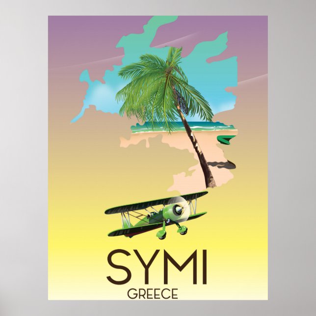 Affiche de voyage Symi Grèce (Devant)